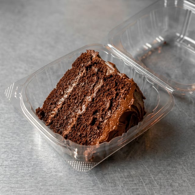 Double Layer Chocolate Cake.
