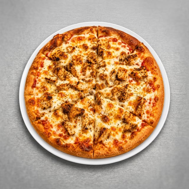 Grilled Chicken Pizza.