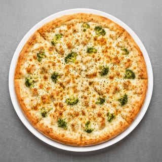 Chicken Broccoli Alfredo Pizza